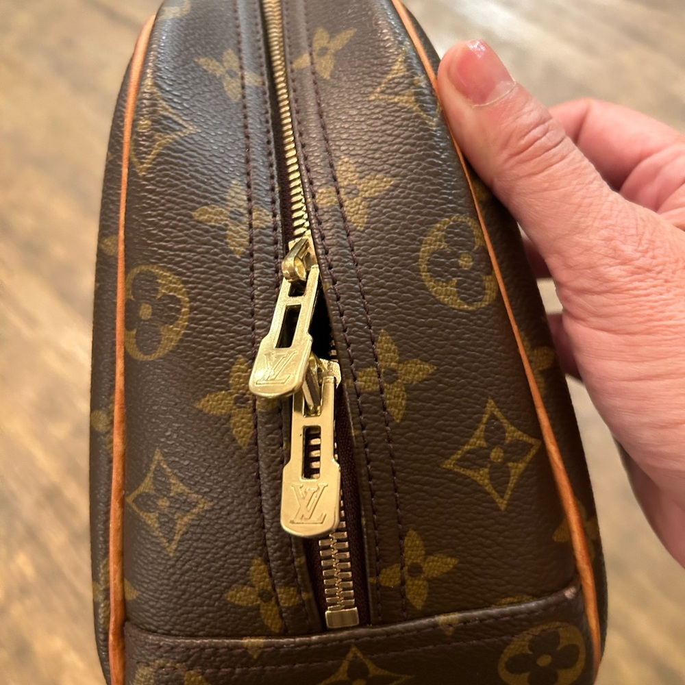 Vintage Louis Vuitton Trouville Leather Handbag Monogram LV Patina 2004 - Picture 5 of 17
